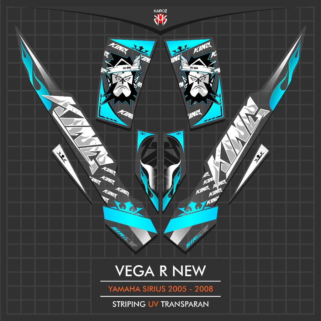 Jual STRIPING UV TRANSPARAN YAMAHA VEGA R NEW K77 STIKER STICKER VEGA R ...