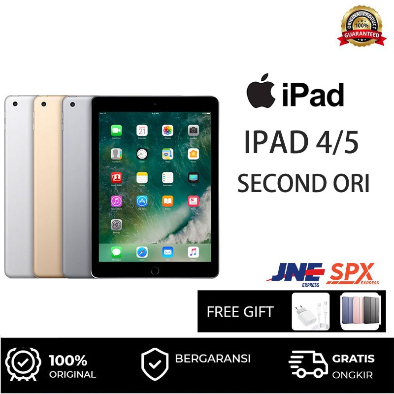 Jual (COD)APPLE IPAD GENERASI 4 5 32 GB - 128 GB WIFI ONLY BERGARANSI ...