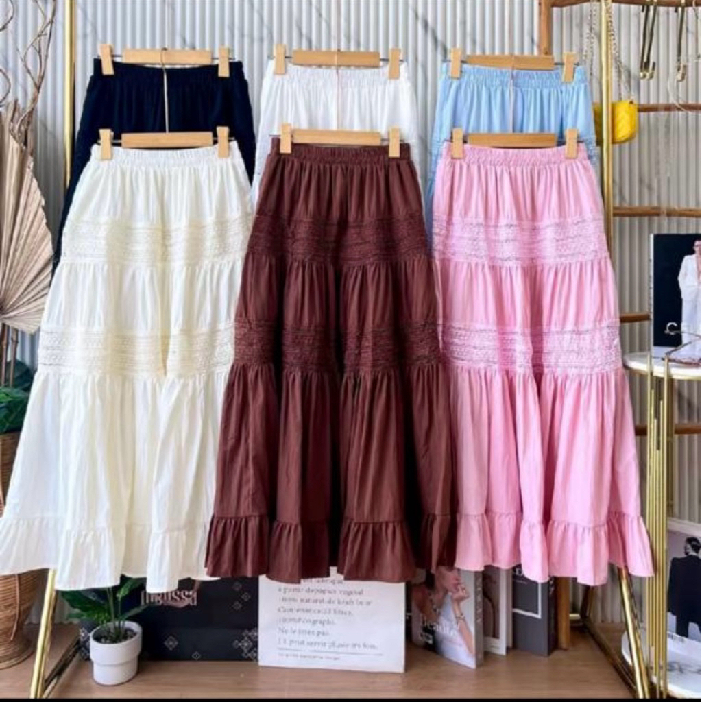 Jual Rok Umpak Wanita Rayon Premium | Shopee Indonesia