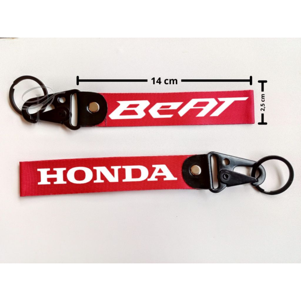 Jual Gantungan Kunci cocok untuk Motor Beat/keychain Webbing premium ...