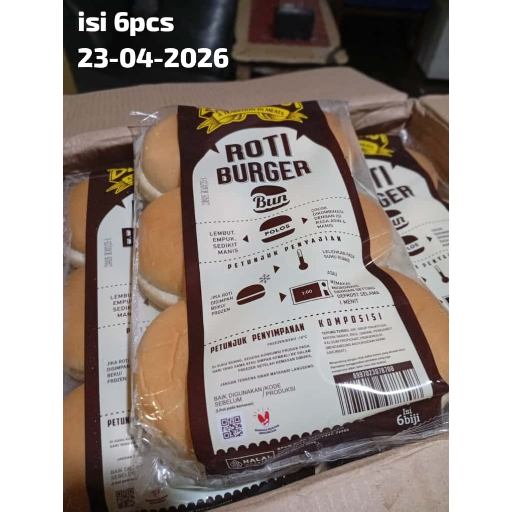 Jual roti burger isi 6 I FROZEN FOOD CEMILAN HALAL FROZEN FOOD BERKAH ...