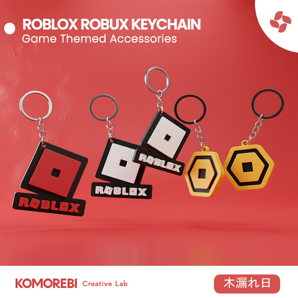 Jual Robux Gantungan Kunci Roblox Logo Robux Coin 3D Print Premium ...