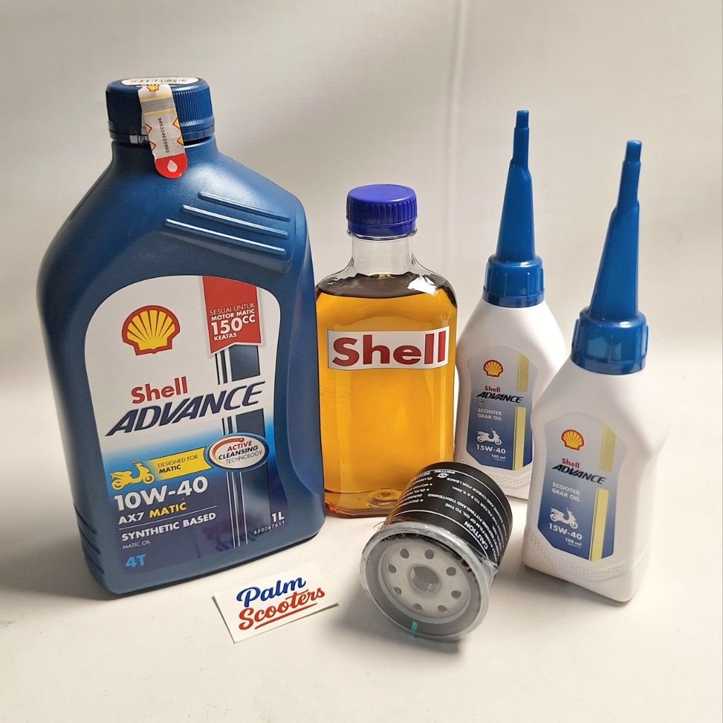 Jual Paket Oli Mesin Vespa Matic 3V IGet ( Oli Mesin, Oli Gardan ...