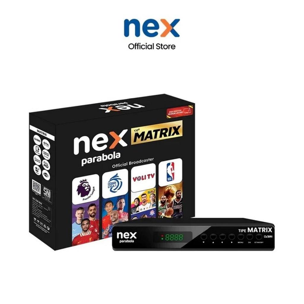 Jual Nex Parabola Matrix Receiver TV KU Band C- Band Hitam | Shopee ...