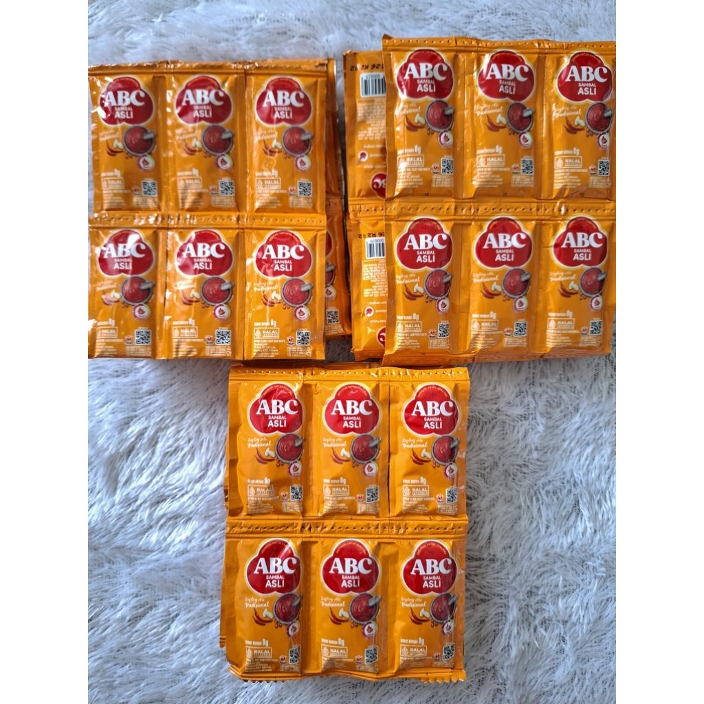 Jual Saos ABC Sambal Asli 8gram (1 renceng isi 36pcs) | Shopee Indonesia