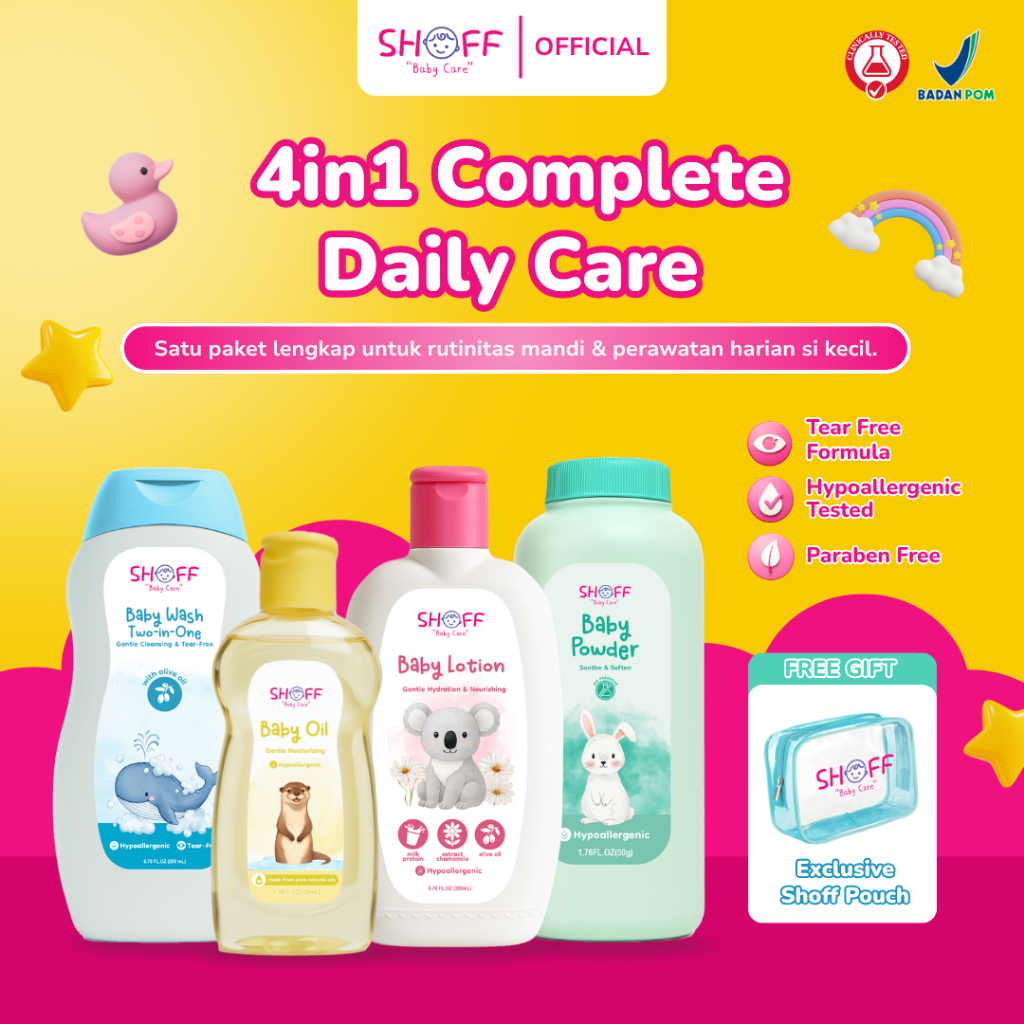 Jual Shoff Baby Care 4in1 Complete Daily Care | Paket Perawatan Bayi ...