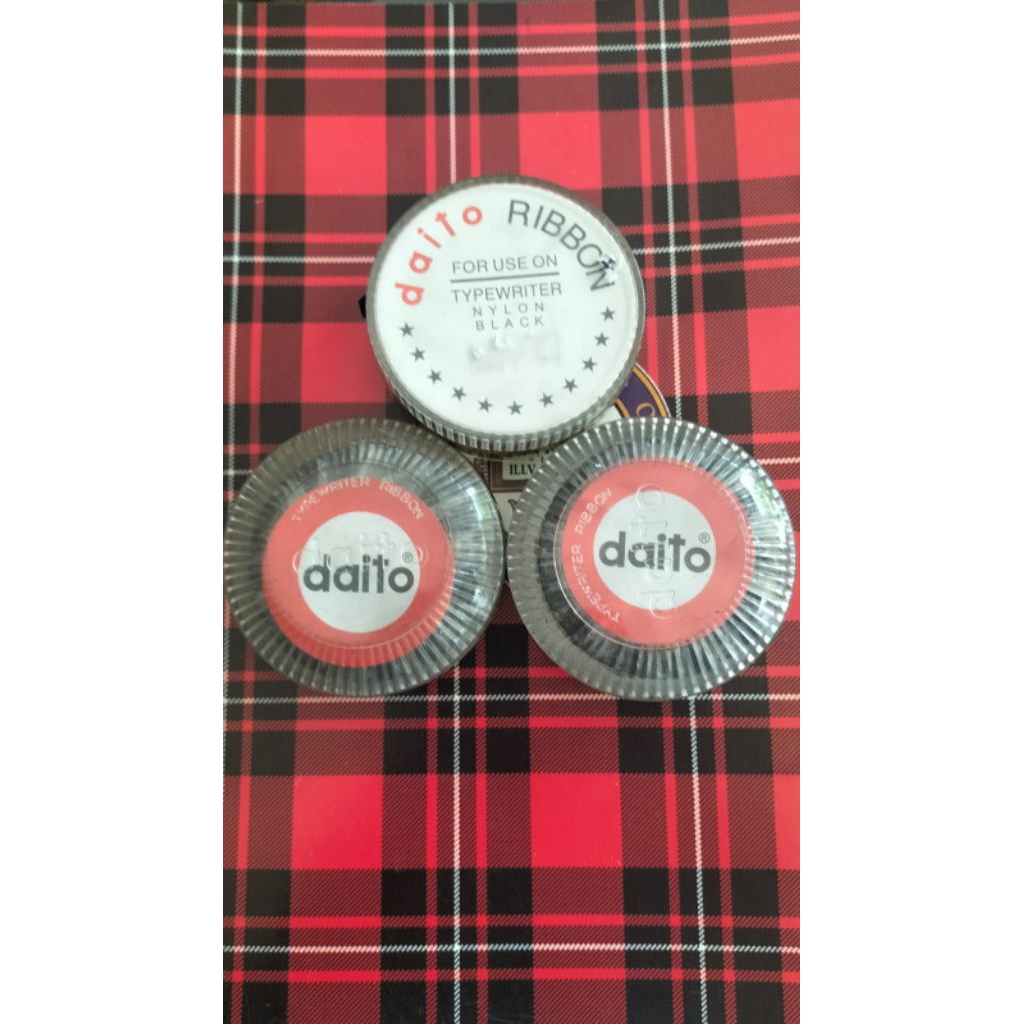 Jual Typewriter Ribbon Nylon Black DAITO Pita mesin tik ketik hitam ...