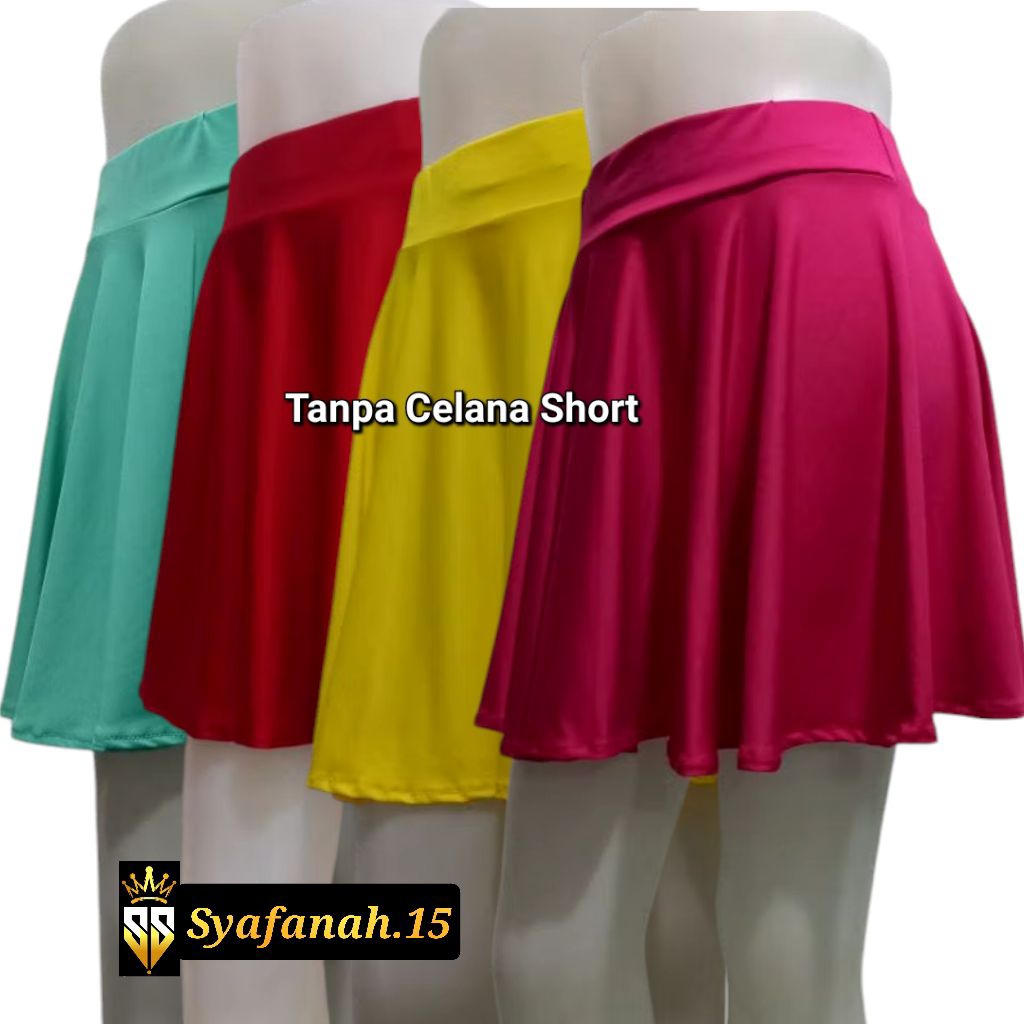 Jual Rok Senam Mini Size Standar Flowy Bahan Spandek Balon | Shopee ...