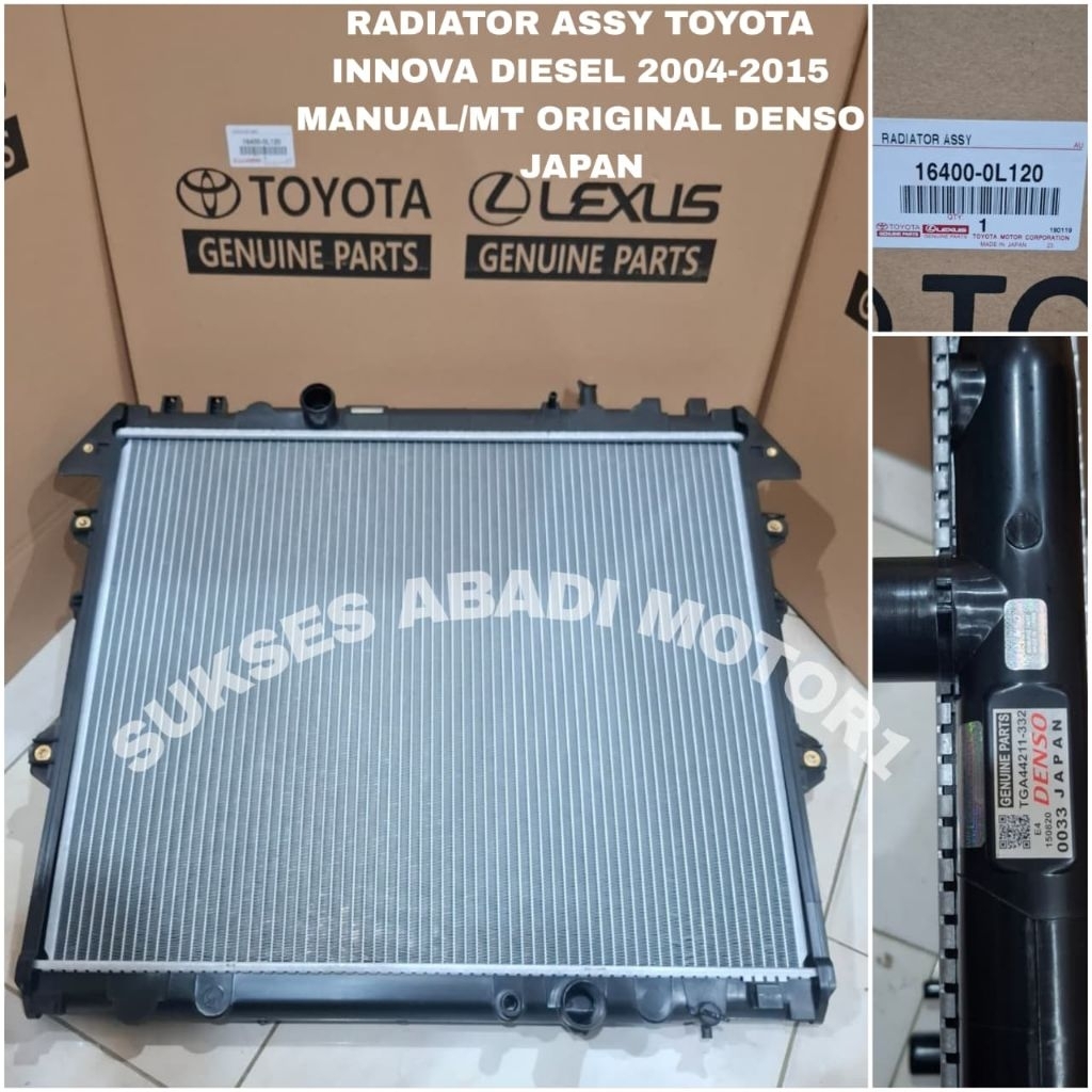 Jual RADIATOR ASSY TOYOTA HILUX VIGO INNOVA INOVA FORTUNER DIESEL ...