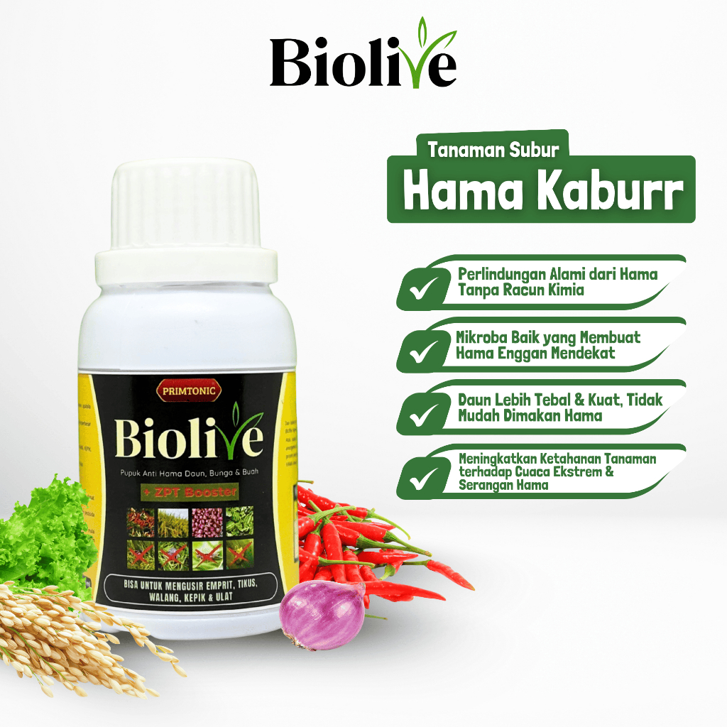 Jual Biolive Pupuk Daun Cair Anti Hama - 100 mL | Shopee Indonesia