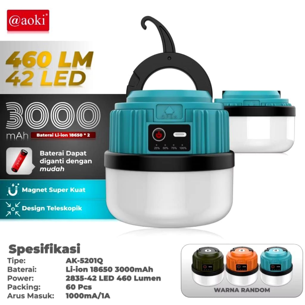 Jual Aoki OmniGlow 520-Lampu Emergency LED Gantung Aoki - Cas type C ...