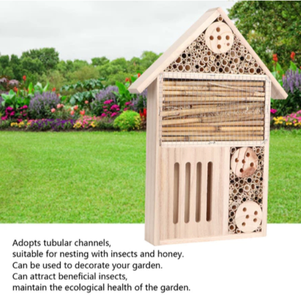 Jual Insect House Garden Outdoor Wooden Insect Bee House Wood Bug Room ...