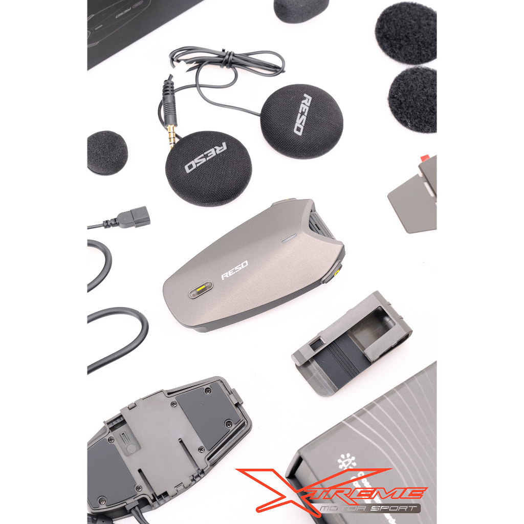 Jual Intercom Reso Pilot Pro Bluetooth Intercom Helm Helmet Mesh ...