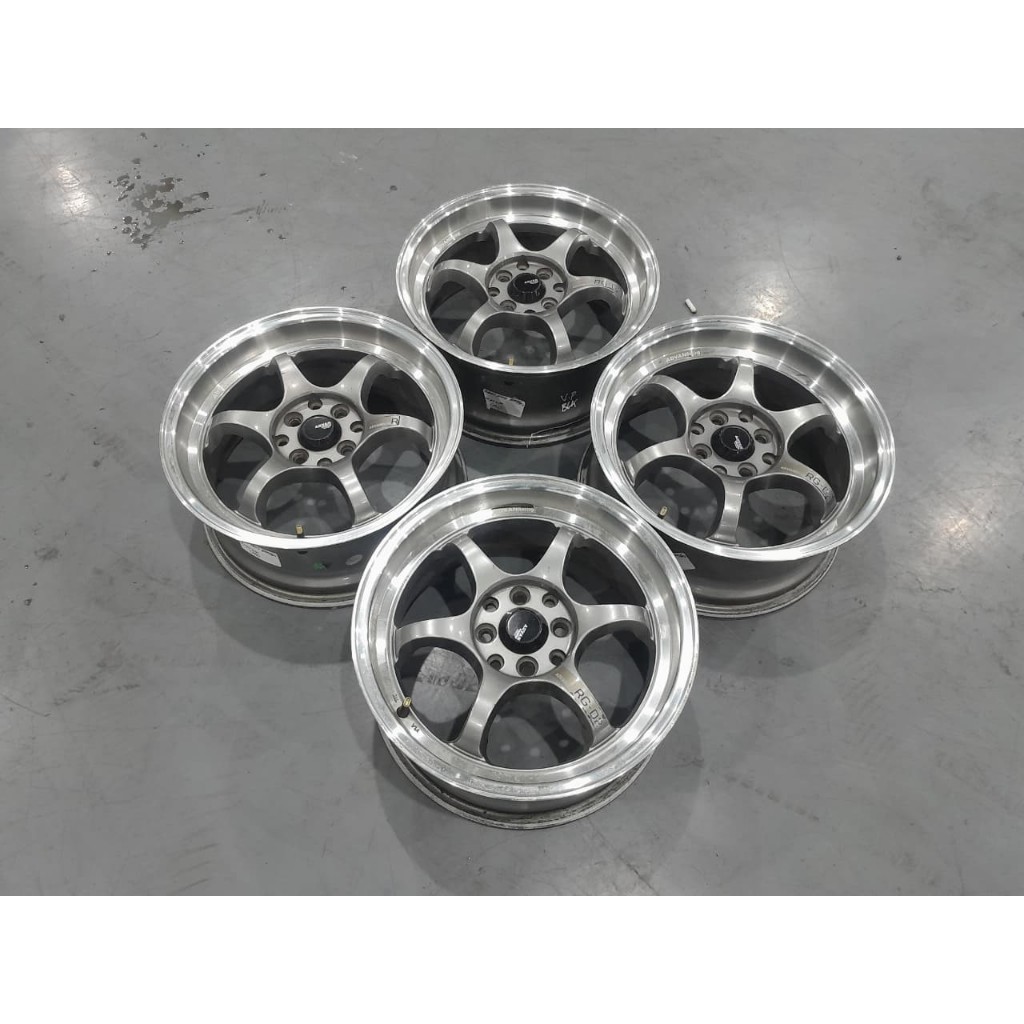 Jual Velg second racing advan rgd ring 16 pcd 4x100/114 cocok brio ...