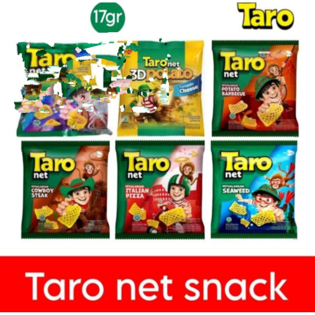 Jual Aneka snack Taro byk varian rasa 1 renceng isi 10 | Shopee Indonesia