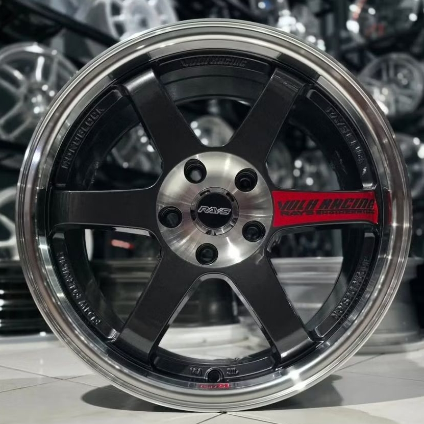 Jual velg mobil r17 te37 sl lebar 8 et 40 velg mobil ring 17 cocok ...