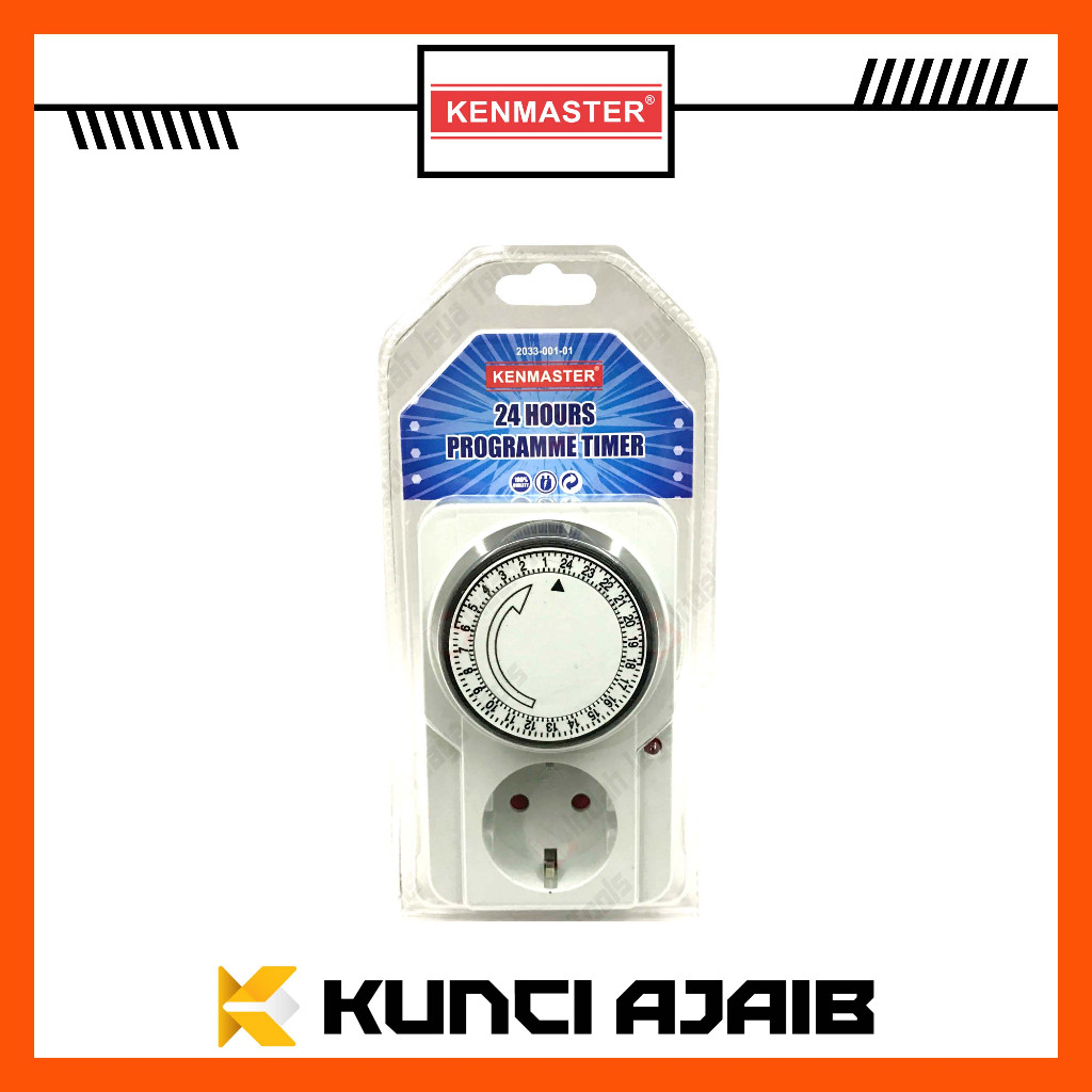 Jual KENMASTER Timer 24 Jam Analog Stop Kontak - Colokan Listrik SNI ...