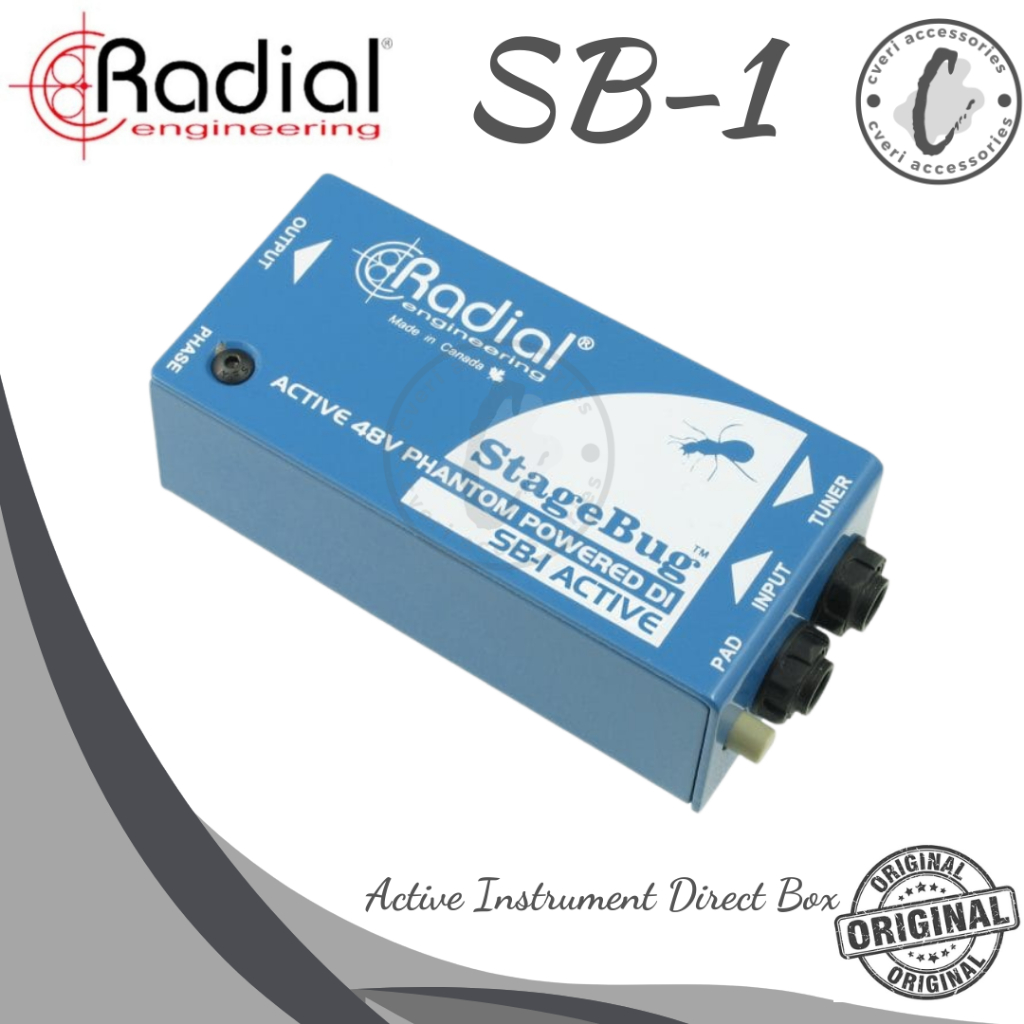 Jual Radial SB-1 StageBug 1-channel Active Instrument Direct Box