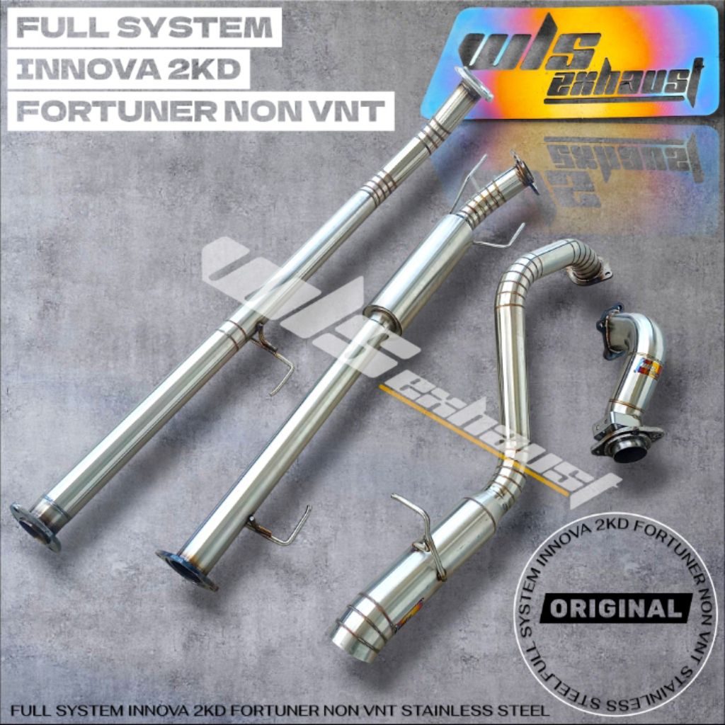 Jual KNALPOT MOBIL INNOVA 2KD FORTUNER NON VNT DIESEL PNP FULL SYSTEM ...
