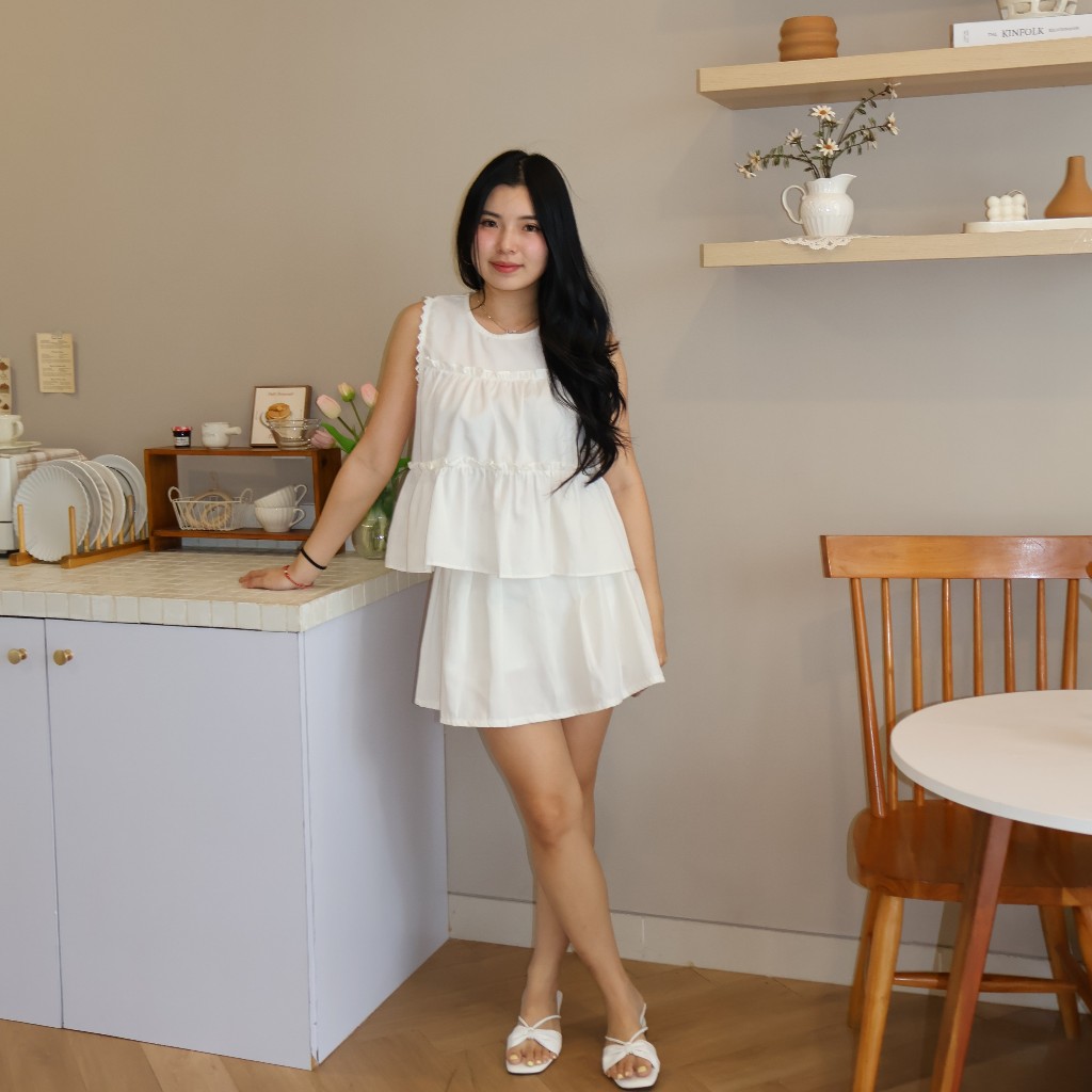 Jual Ophelia One Set Wanita Pendek Vest Rok Satu Set - Eleonor | Shopee ...