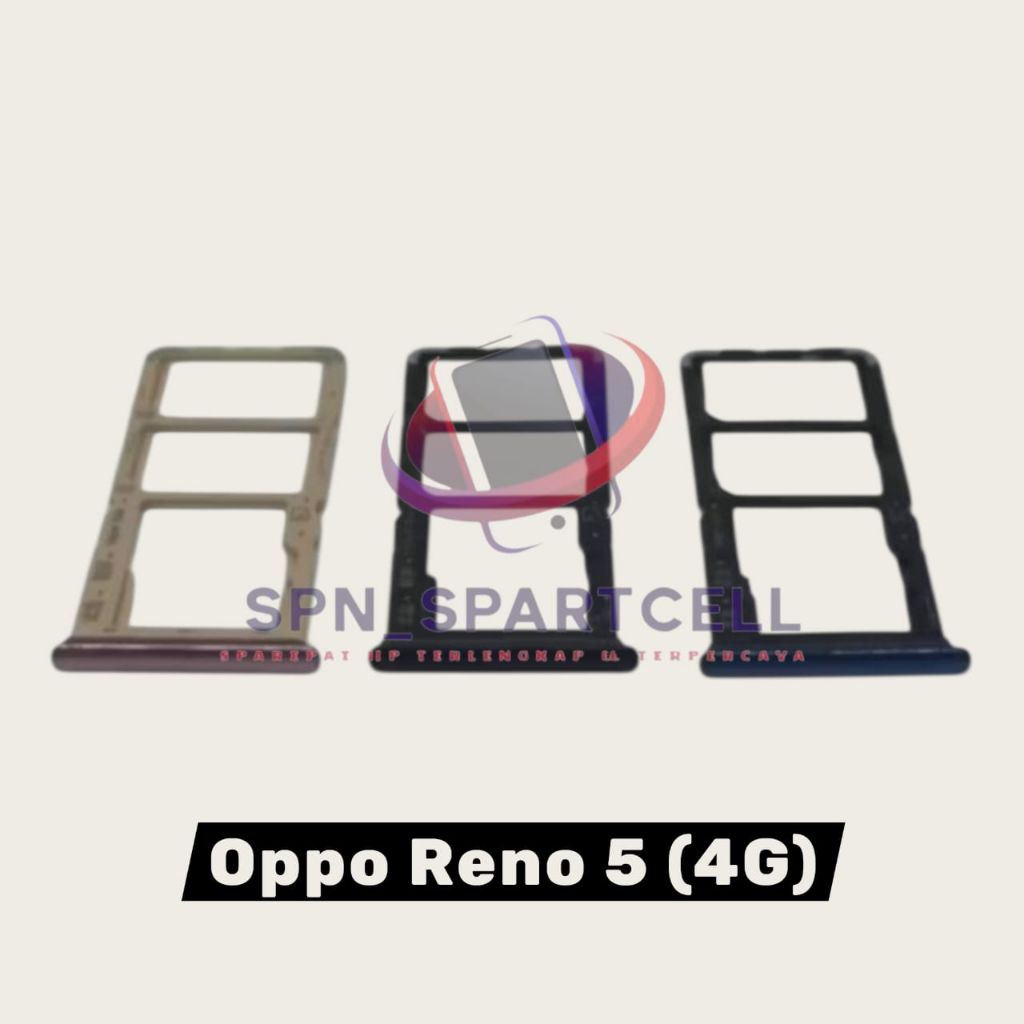 Jual SIM Tray / SIM Lock Tempat Kartu OPPO Reno5 4G Original | Shopee ...