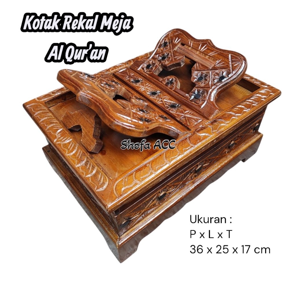 Jual Kotak Rekal Meja Box Tempat Baca Al Qur'an | Shopee Indonesia