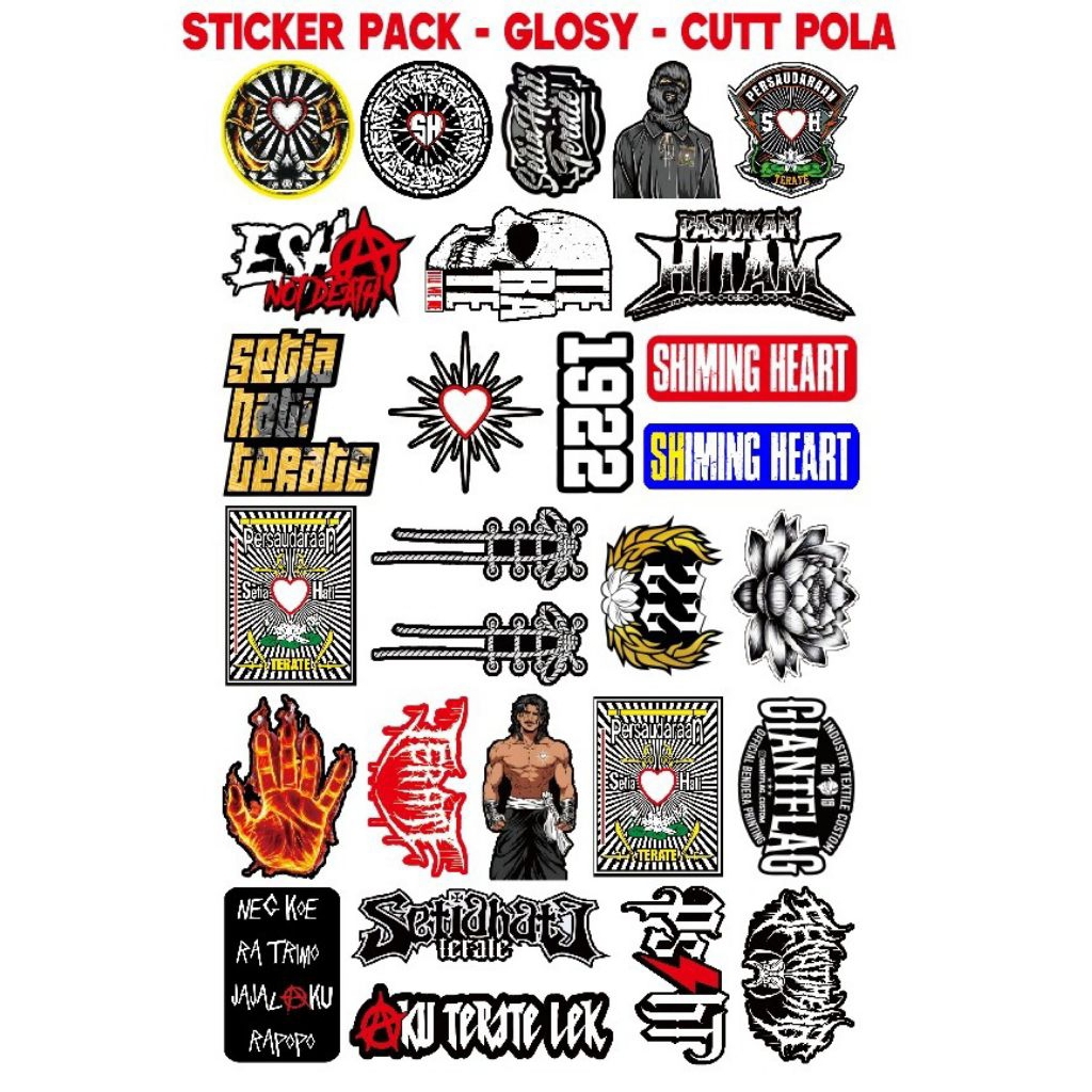 Jual READY STOK + STICKER PSHT, STICKER PAGARNUSA, STICKER KERASAKTI ...