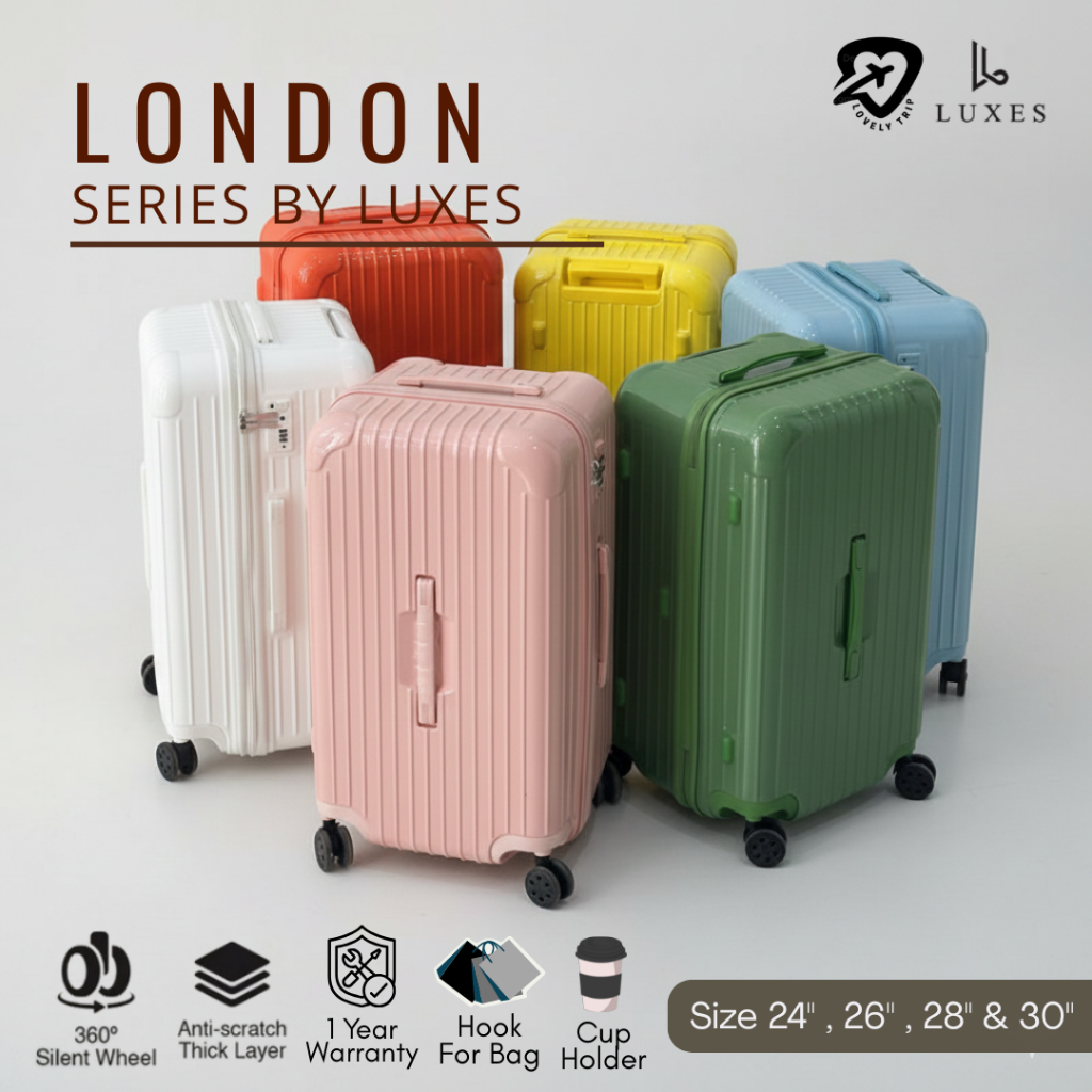 Jual Koper Bagasi London Series Big Size 24 26 28 30 Luxes Trunk ...