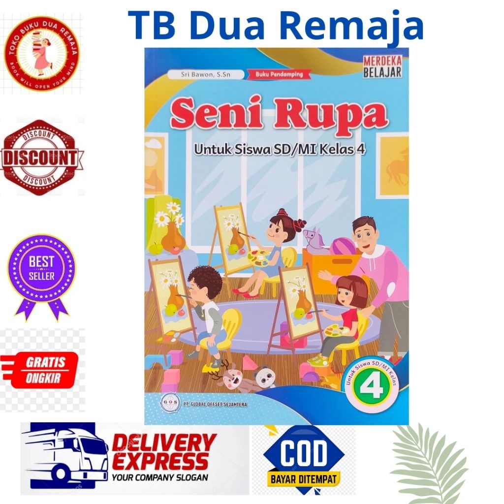 Jual Buku Siswa SENI RUPA SD/MI Kelas 4 Penerbit GOS Kurikulum Merdeka ...