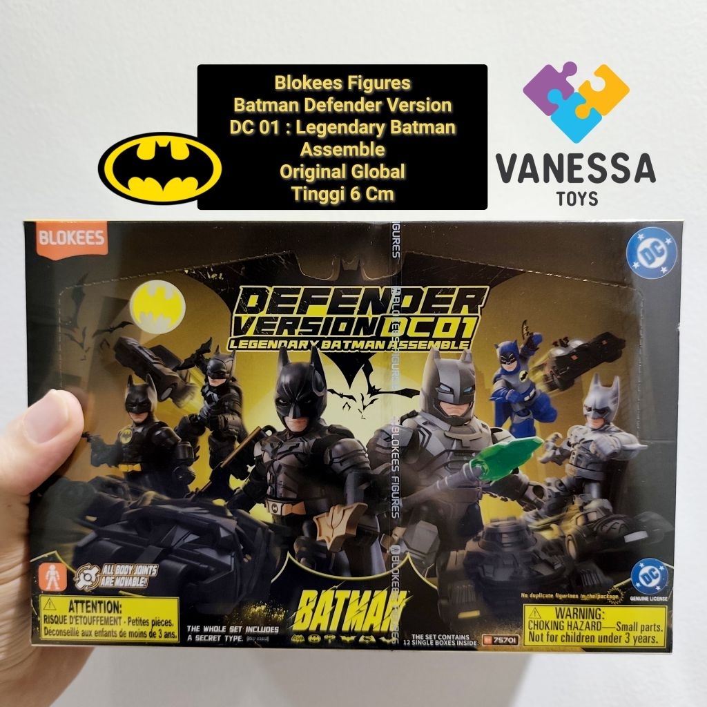 Jual (DC01) Blokees 1 Box Segel isi 12 Pcs Action Figures Batman ...