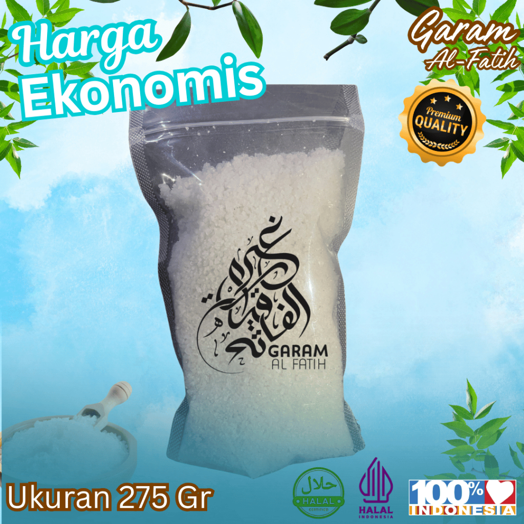 Jual Garam AL-Fatih 1Kg Original | Ukuran 100Gr, 275Gr, 500Gr | Garam ...