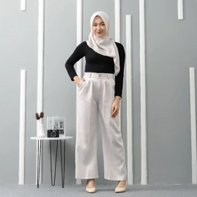 ARLINSHA Celana Kulot Wanita Loose Pants Trousers Celana Kerja Anti Kusut Cocok Untuk Semua