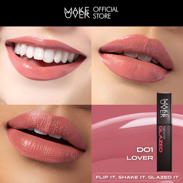 MAKE OVER Powerstay Glazed Lock Lip Pigment Lip Glazed Plump Gloss Next Level Lip Cream