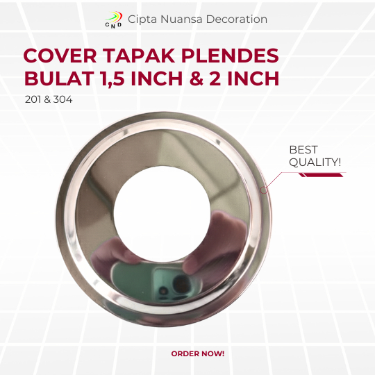 Jual Tutup Tapak Railing Bulat 1.5 Inch 2 Inch 201 304 Plendes Railing ...