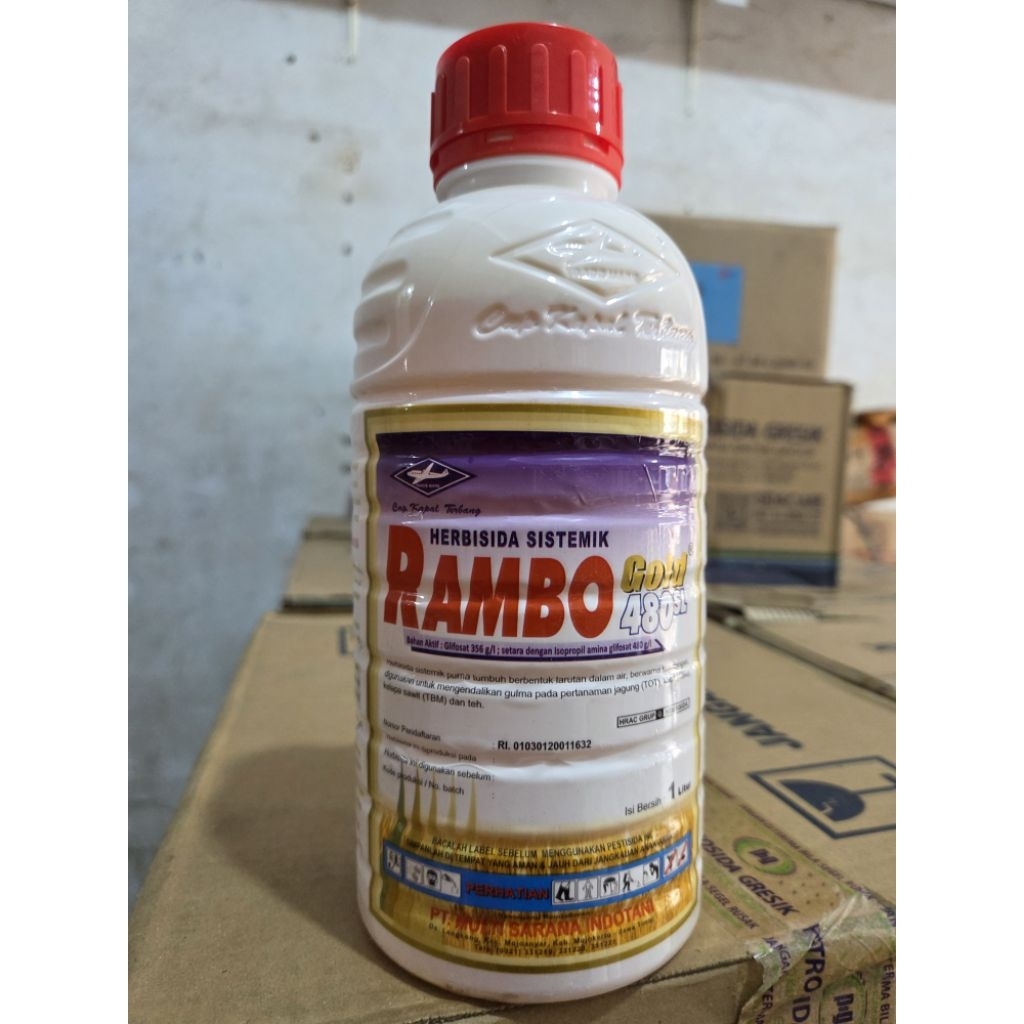 Jual Herbisida Sistemik Rambo Gold 480 SL 1 Liter | Shopee Indonesia