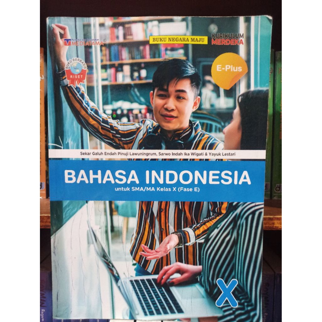Jual BUKU BEKAS BAHASA INDONESIA KELAS 1 10 X SMA FASE E E-PLUS ...