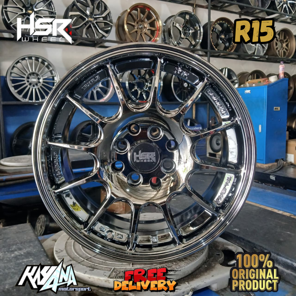 Jual Velg Hsr Original Ring 15 Model Rally Lebar 6,5 Pcd 4x100 & 4x114 ...