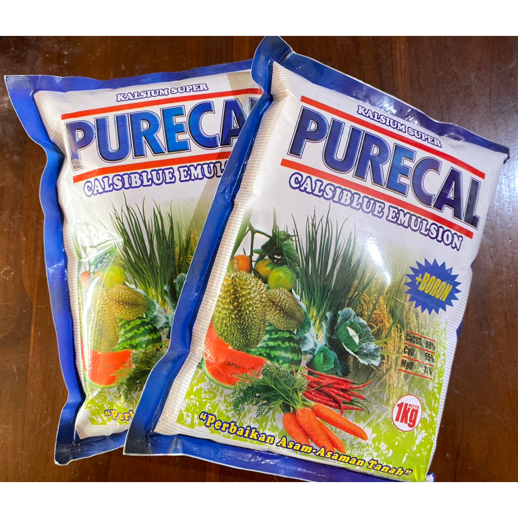 Jual Kalsium Super PURECAL 1kg Emulsi Biru + Boron | Shopee Indonesia
