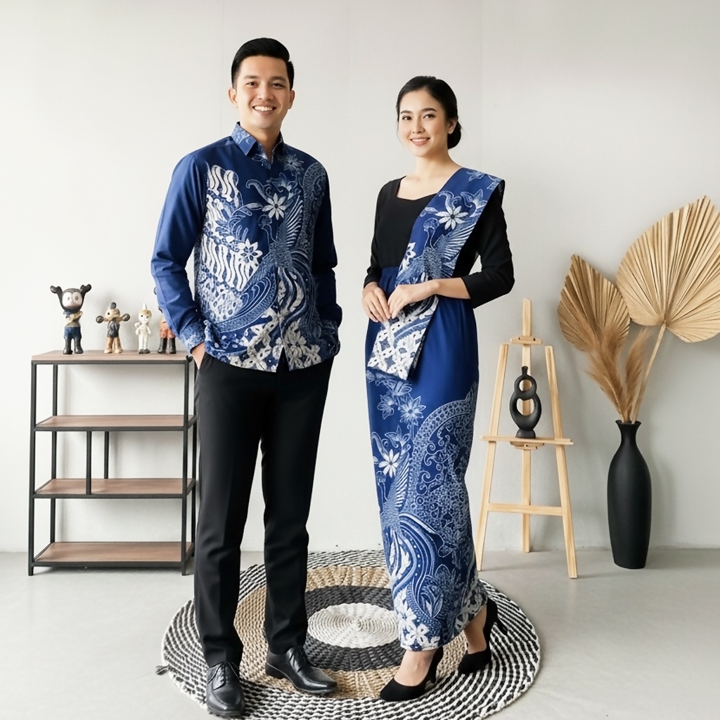 Jual NAYAKA BATIK FULL FURING SERIES - Batik Couple Kemeja Slimfit ...