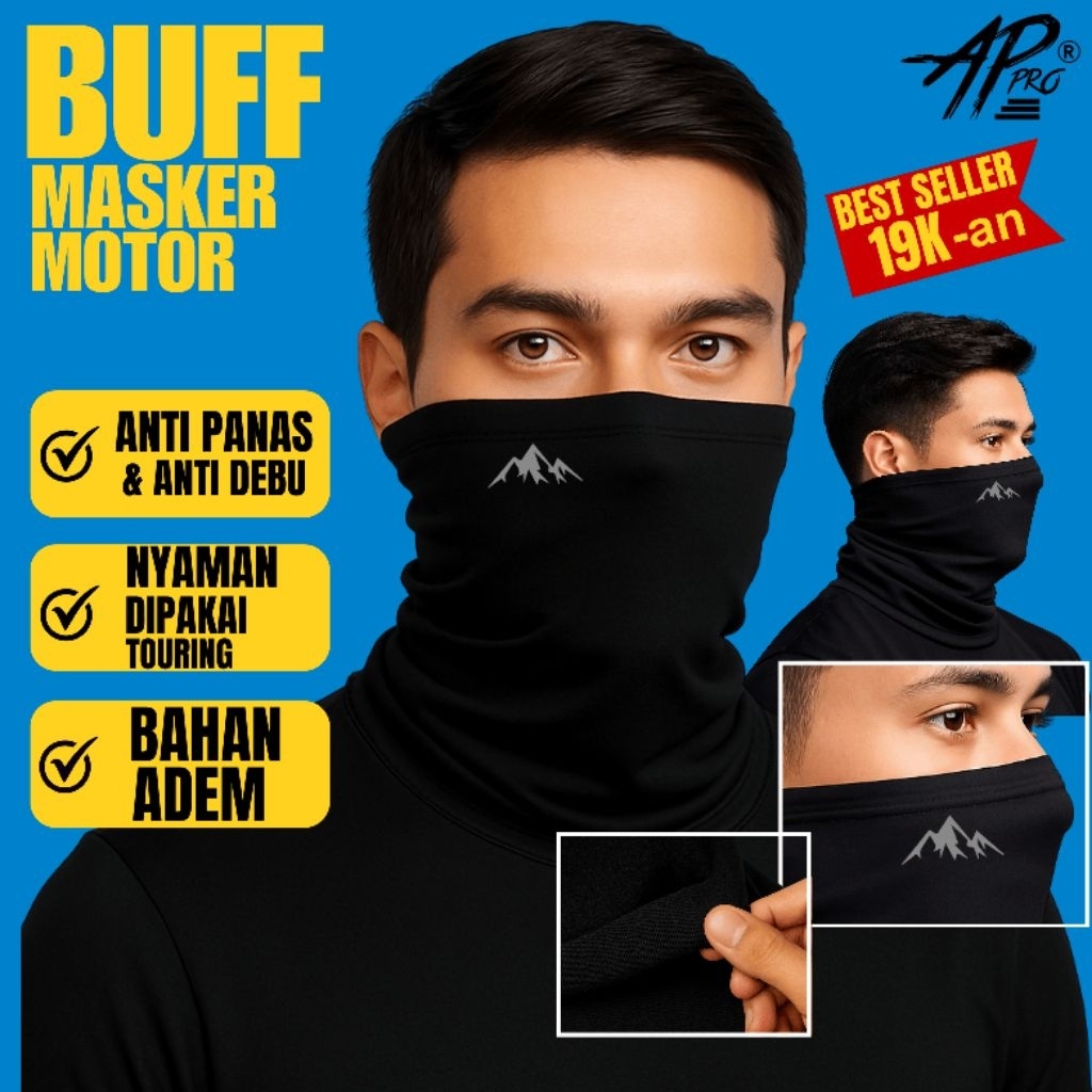 Jual Masker Buff Bandana Outdoor Multifungsi Anti UV Anti Debu Bahan ...