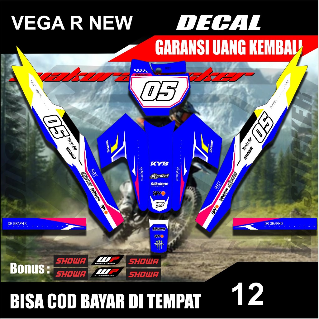 Jual STRIPING RBT VEGA R NEW STICKER CUSTOM SILAHKAN CHAD ADMIN ...