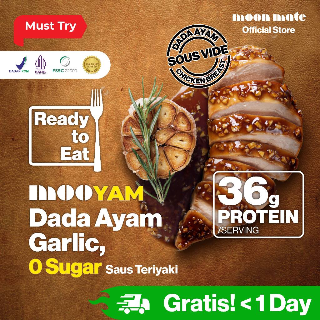 Jual Moon Mate | Dada Ayam MOOYAM Garlic Teriyaki- High Protein ...