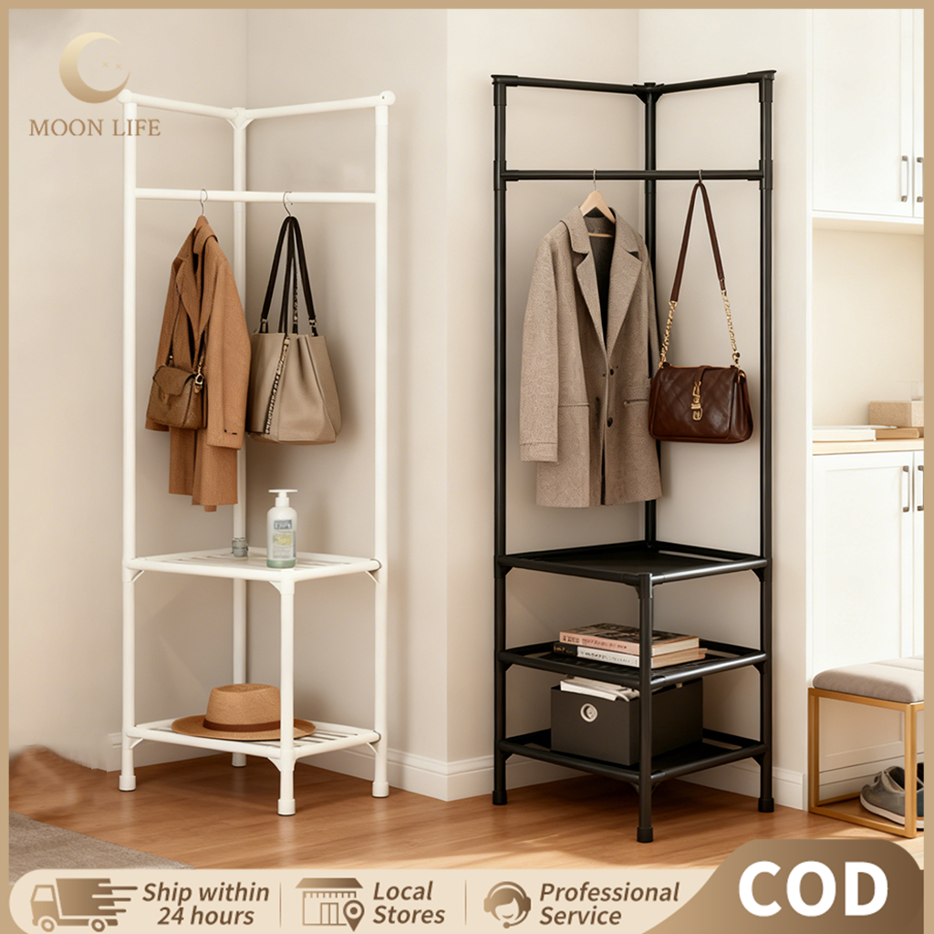 Jual COD Rak Gantungan Baju Sudut Rak Hanger Sudut Serbaguna Rak Jilbab ...