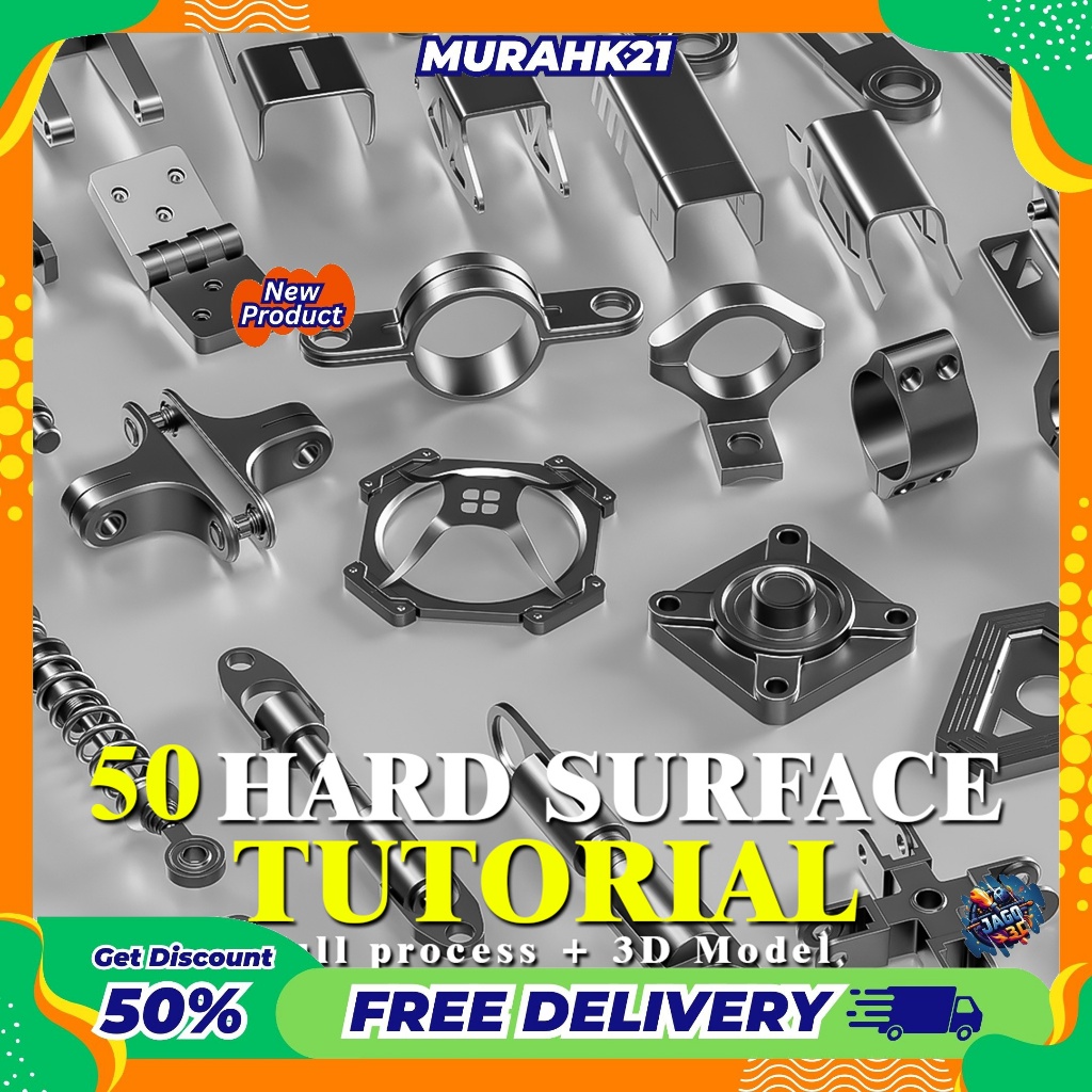 Jual Blender 3D Tutorial 50 Hard Surface Kitbash + Full Process ...