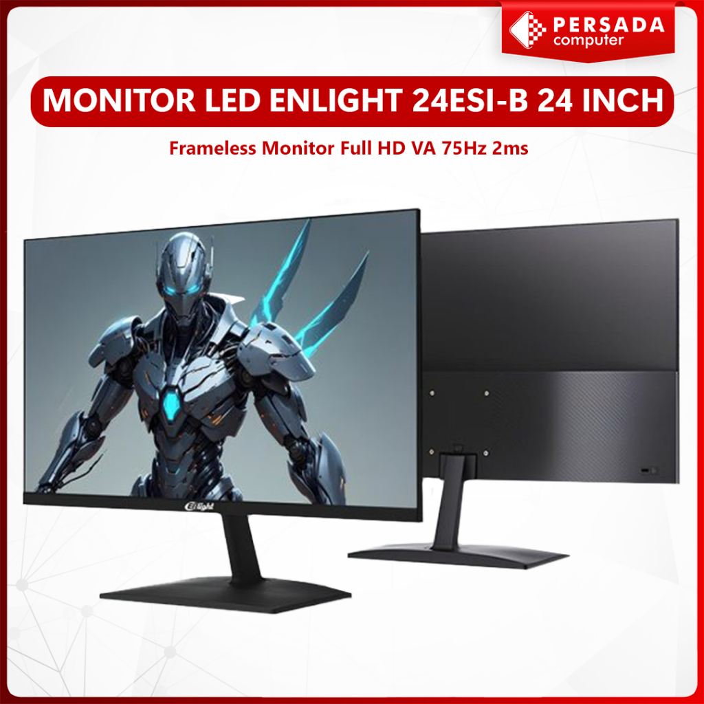 Jual Monitor LED Enlight 24ESI-B 24 Inch Frameless Monitor Full HD VA ...