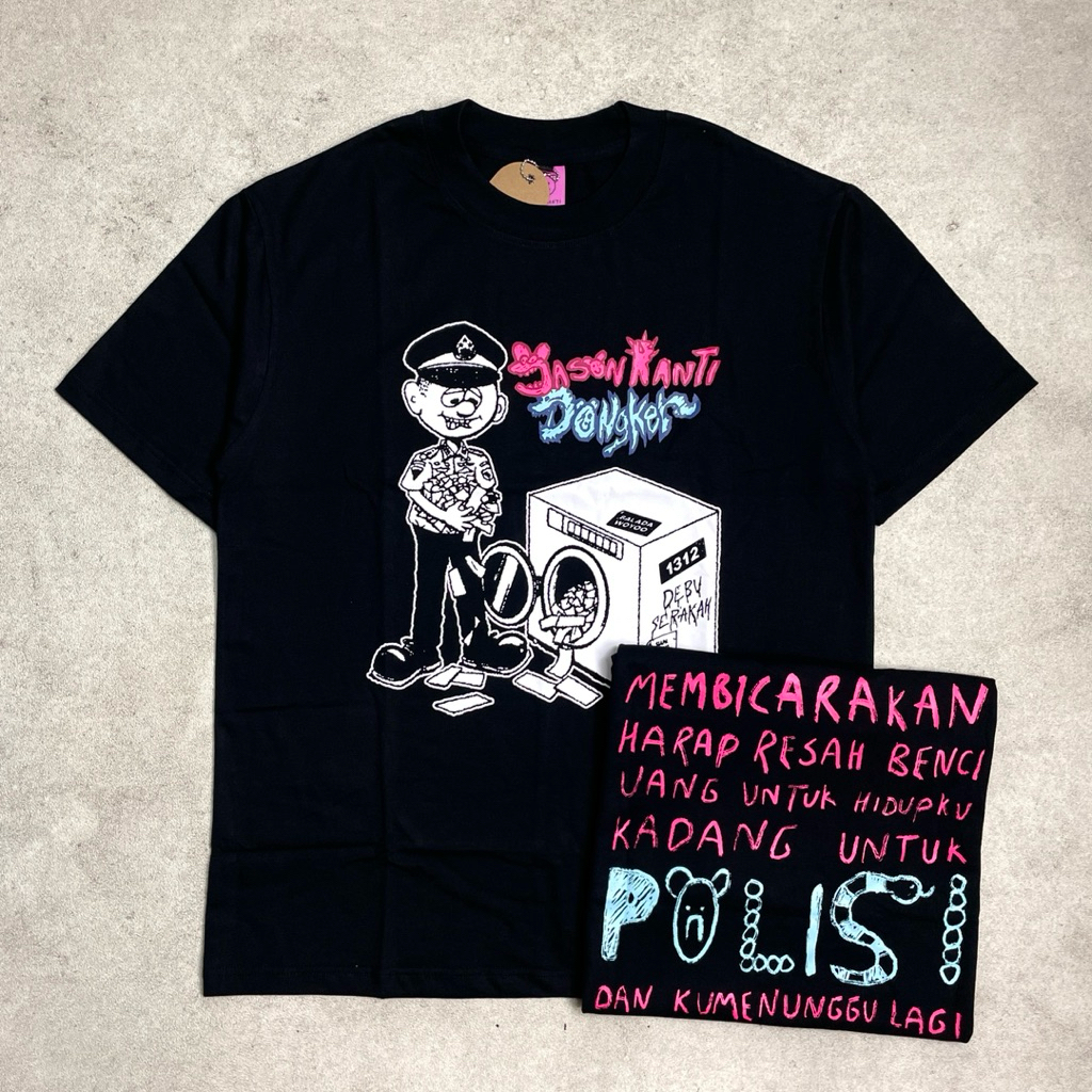 Jual Jason Ranti x Dongker - Aku Bosan | Tshirt Black Original ...