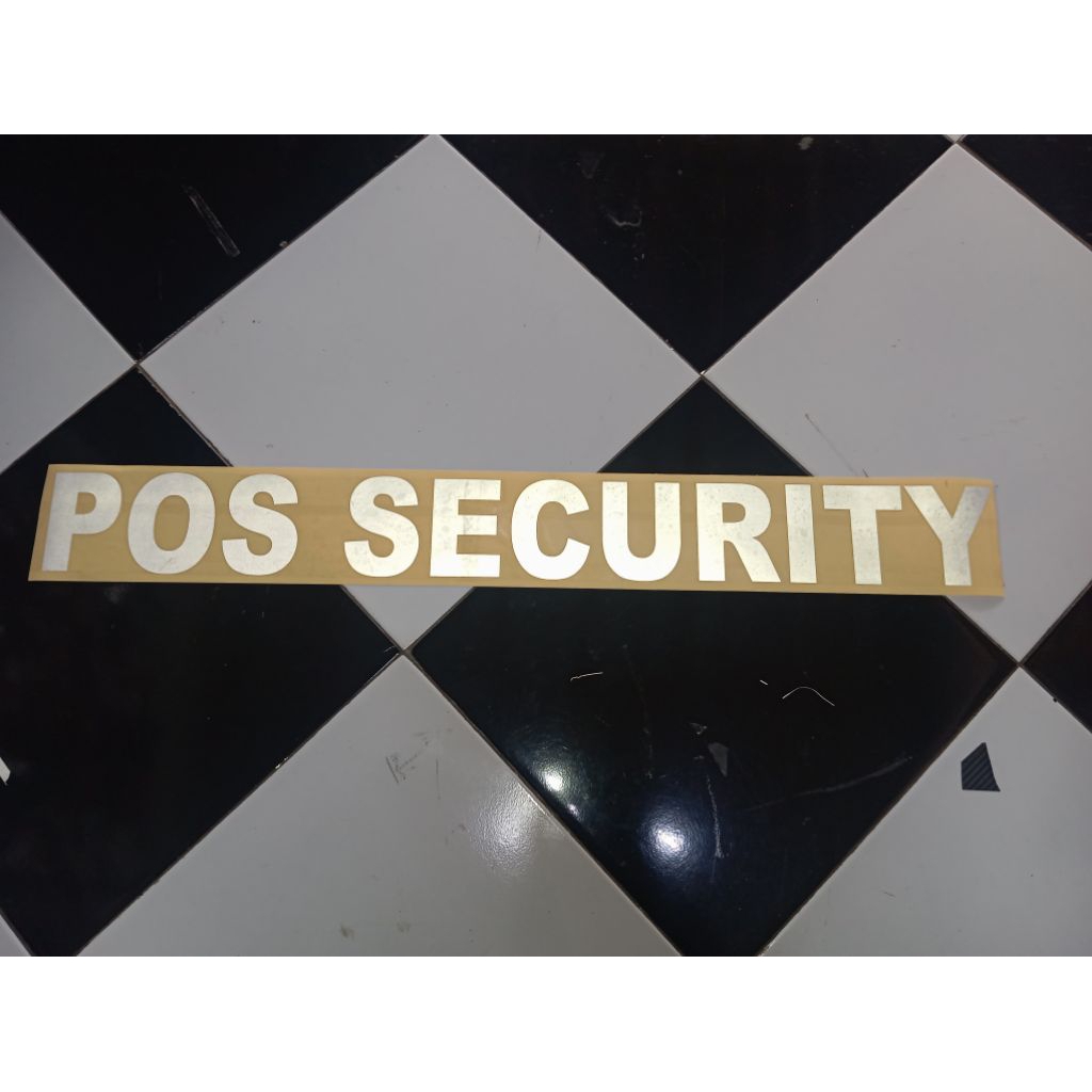 Jual Sticker Cutting Pos Security | Shopee Indonesia