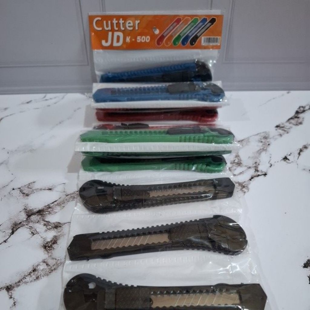 Jual CUTTER BUTEK JD K-500 - 1 LEMBAR ISI 12 PCS - CUTTER SERBAGUNA ...