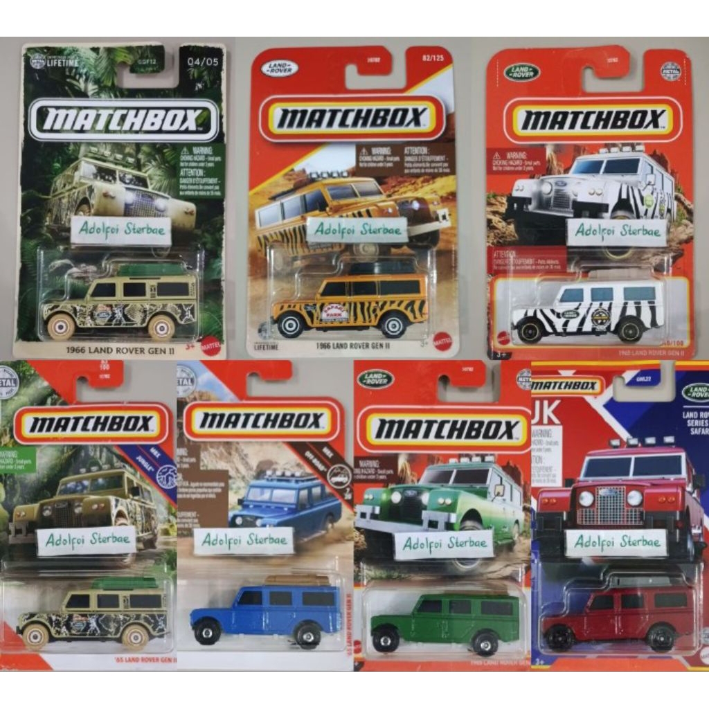 Jual matchbox '65 1965 1966 land rover gen II series II safari mbx off ...