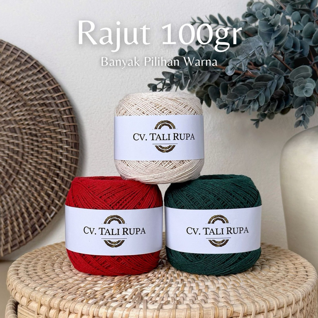 Jual Benang Rajut Katun 100GR 1MM / Tali Rajut Premium Kualitas Pabrik ...